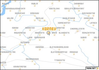 map of Kornev