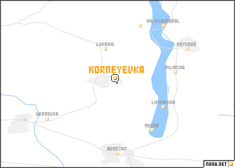 map of Korneyevka