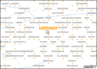 map of Kornhorn