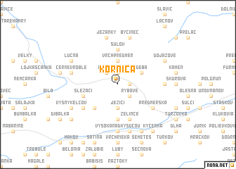 map of Kornica