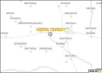 map of Kornil\