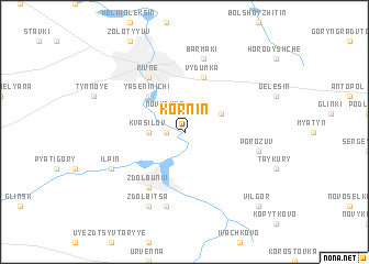 map of Kornin