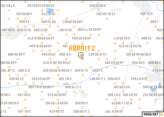 map of Körnitz