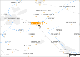 map of Korniyenki