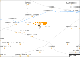 map of Korniyev