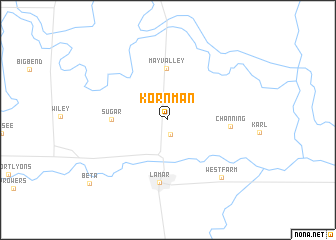 map of Kornman