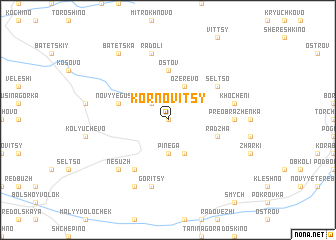map of Kornovitsy