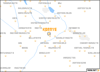 map of Környe