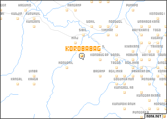 map of Korobabag