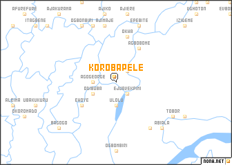 map of Korobapele