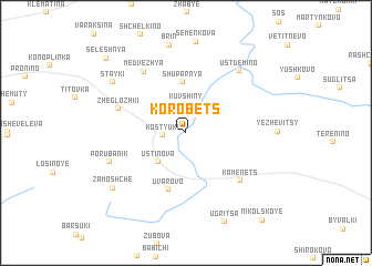 map of Korobets