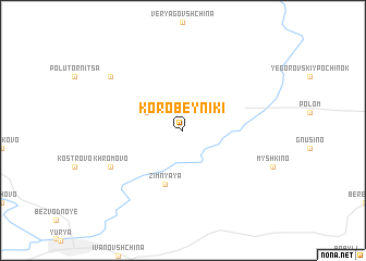 map of Korobeyniki