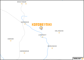 map of Korobeyniki