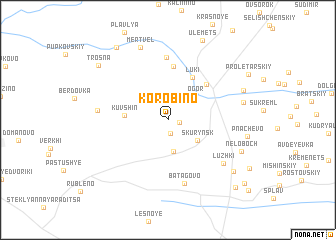 map of Korobino