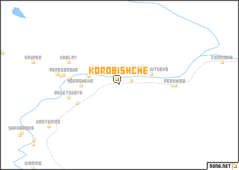 map of Korobishche