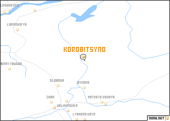 map of Korobitsyno