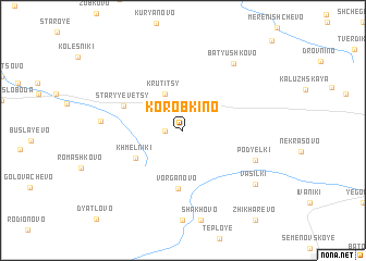 map of Korobkino