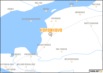 map of Korobkovo