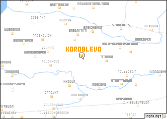 map of Koroblëvo