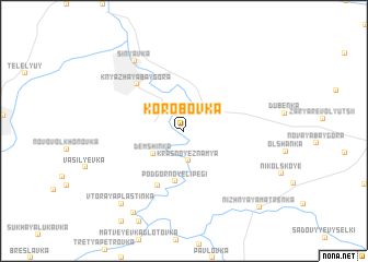 map of Korobovka