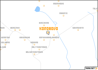 map of Korobovo