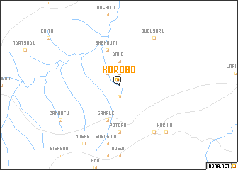 map of Korobo