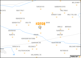 map of Korob