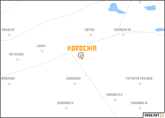 map of Korochin