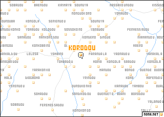 map of Korodou