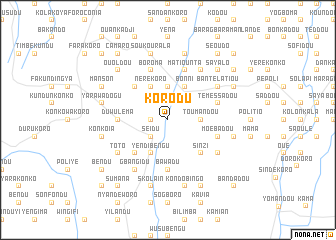 map of Korodu