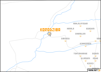 map of Korodziba