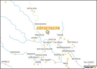 map of Koroendema