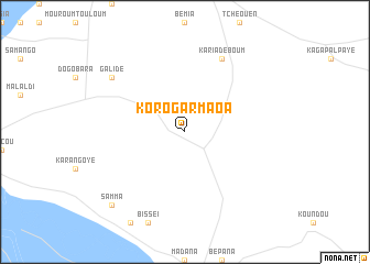 map of Koro Garmaoa