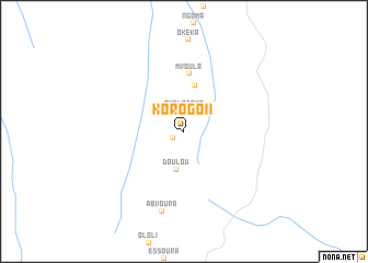 map of Korogo II