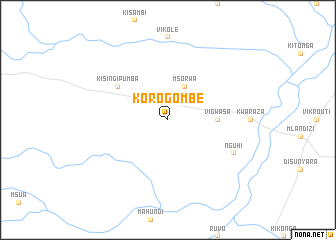 map of Korogombe