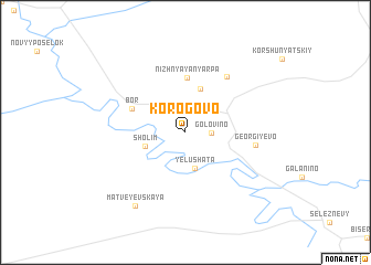 map of Korogovo