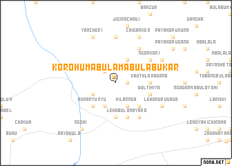 map of Korohuma Bulama Bulabukar