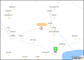 map of Koro II