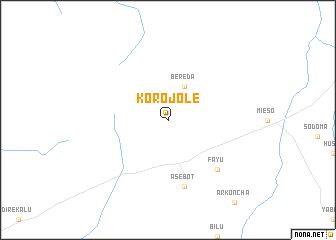 map of Korojolē