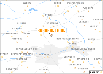 map of Korokhotkino