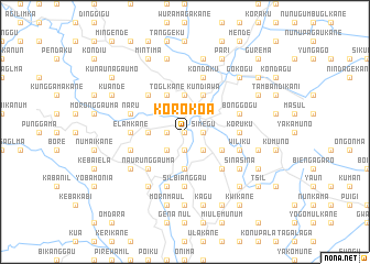 map of Korokoa