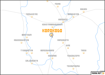 map of Korokodo