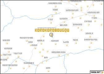 map of Korokorobougou