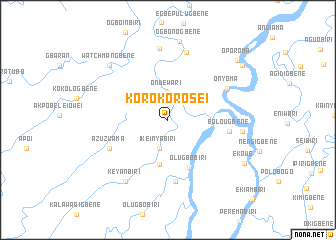 map of Korokorosei