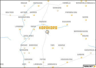 map of Korokoro