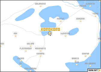 map of Korokoro