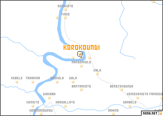 map of Korokoundi