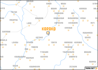 map of Koroko