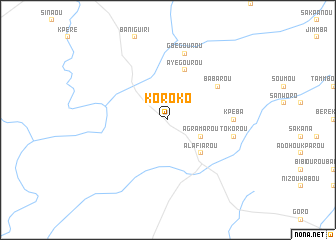 map of Koroko
