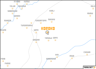 map of Koroko